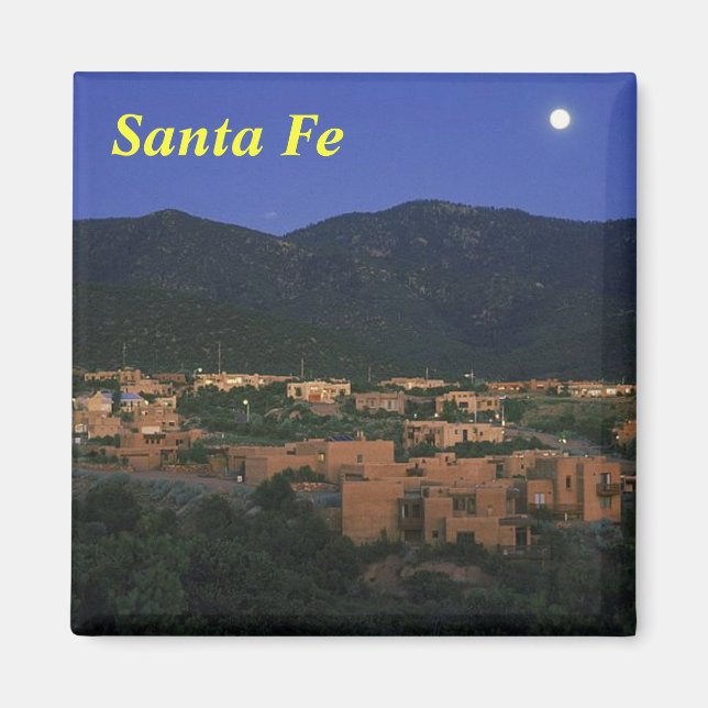 Santa Fe New Mexico, Santa Fe Magnet (Front)