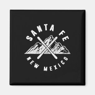 Santa Fe New Mexico Skiing Snowboarding Hiking Mou Magnet