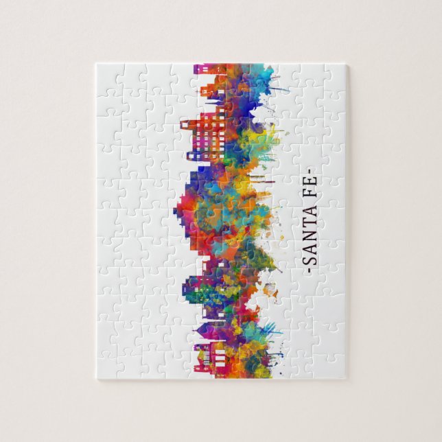 Santa Fe New Mexico Skyline Jigsaw Puzzle (Vertical)