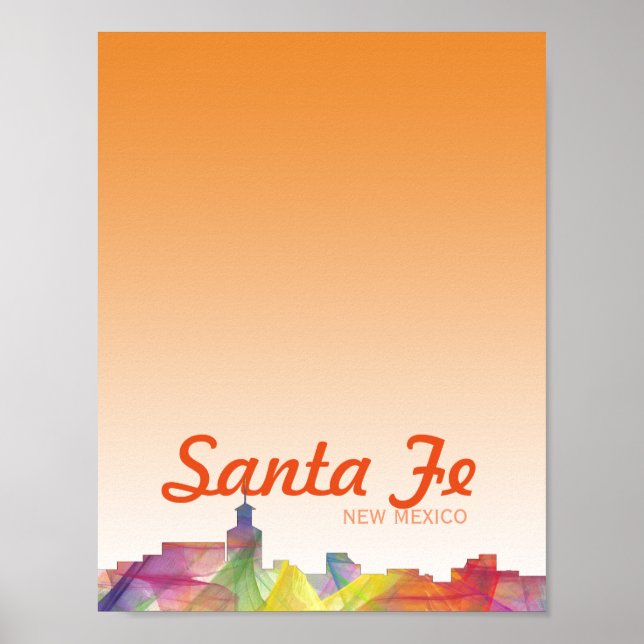 SANTA FE, NEW MEXICO SKYLINE WB1 POSTER (Front)
