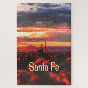 Santa Fe New Mexico Sun Set Jigsaw Puzzle