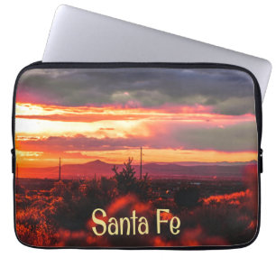 Santa Fe New Mexico Sun Set Laptop Sleeve