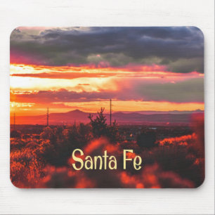 Santa Fe New Mexico Sun Set Mouse Pad