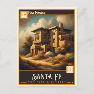 Santa Fe, New Mexico Vintage Postcard