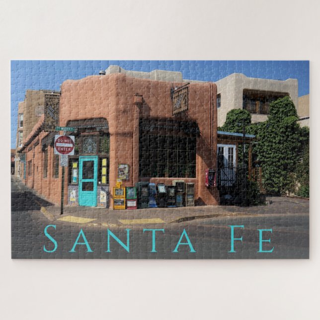 Santa Fe New Mexico Water St. and Don Gaspar Jigsaw Puzzle (Horizontal)
