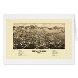 Santa Fe, NM Panoramic Map - 1882