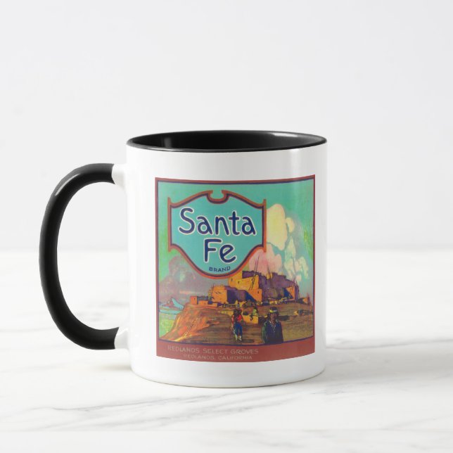 Santa Fe Orange LabelRedlands, CA Mug (Left)