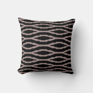 Santa Fe Pink & Black Geometric Modern Pattern Cushion