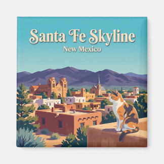 Santa Fe Skyline New Mexico Magnet