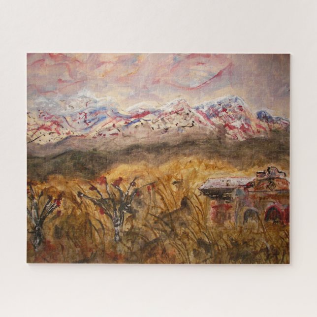 Santa Fe Snow Jigsaw Puzzle (Horizontal)