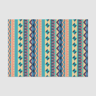 Santa Fe Sunset Tribal Rug Pattern Tissue Paper