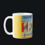Santa Fe Vintage Greeting Coffee Mug<br><div class="desc">Colourful, retro greetings postcard from Santa Fe.</div>