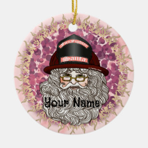 Santa Firefighter ornament
