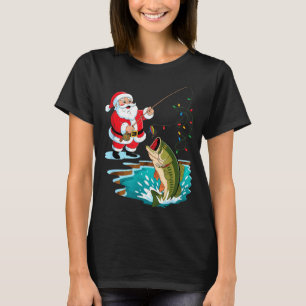 Santa Fishing Lure B Fish Christmas Pajamas Boy To T-Shirt