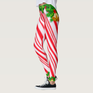 Santa Fishnet Stockings Christmas  Leggings