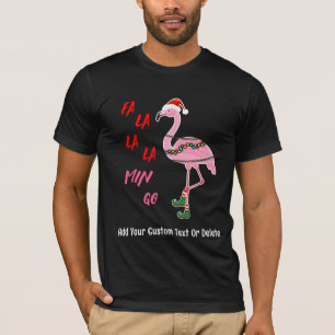 Santa Flamingo Floatie Funny Christmas July Summer T-Shirt