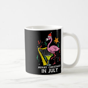 Santa Flamingo Harp Merry Christmas In July Cute S Coffee Mug