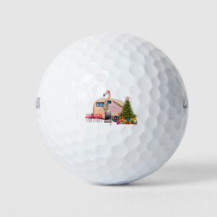 santa flamingo trailer golf balls