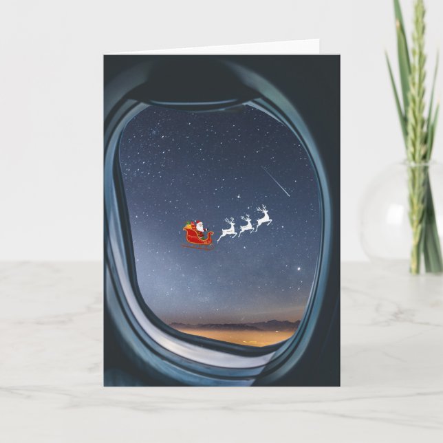 Santa.Folded Greeting Card (Front)