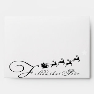 Santa Follow that Christmas Star Envelopes