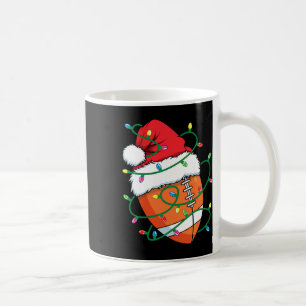 Santa Football Sports Ball Men Boys Christmas Xmas Coffee Mug