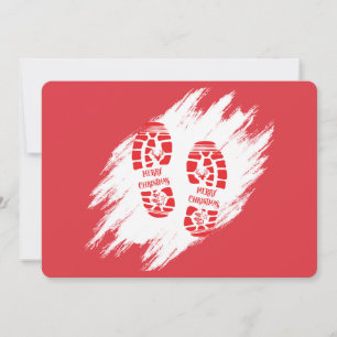 Santa Footprint Invitation