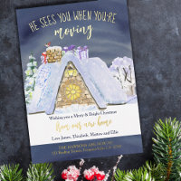 Santa Footprints on Rooftop Funny Christmas Moving