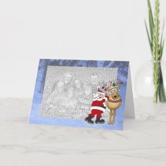 Santa frame Christmas template