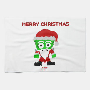 Santa FrankenCheese Kitchen Towel