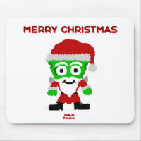 Santa FrankenCheese Mouse Pad