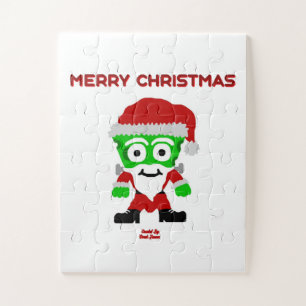 Santa FrankenCheese Puzzle 11" X 14"