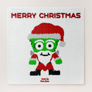 Santa FrankenCheese Puzzle 20" X 20"