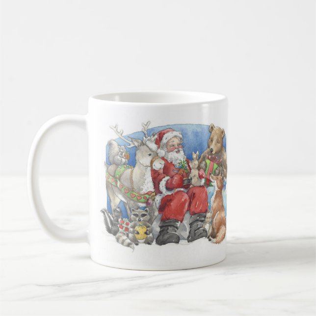 Santa & Friends Coffee Mug (Left)