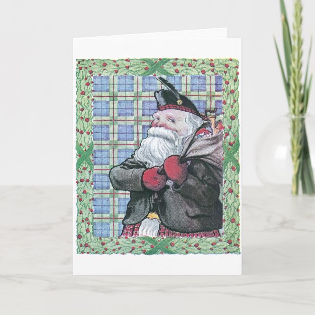 Santa from Scotland Holiday Card (Front)