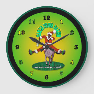 Santa from Yaawd Large Clock