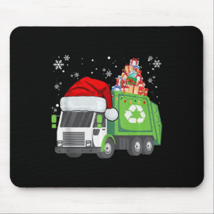 Santa Garbage Truck Carrying Christmas Family Matc Mouse Pad