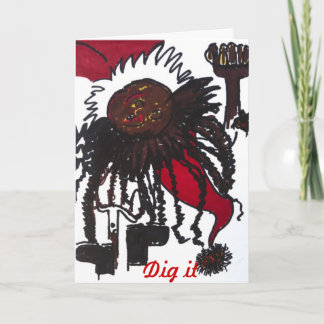 Santa Gardener Holiday Card