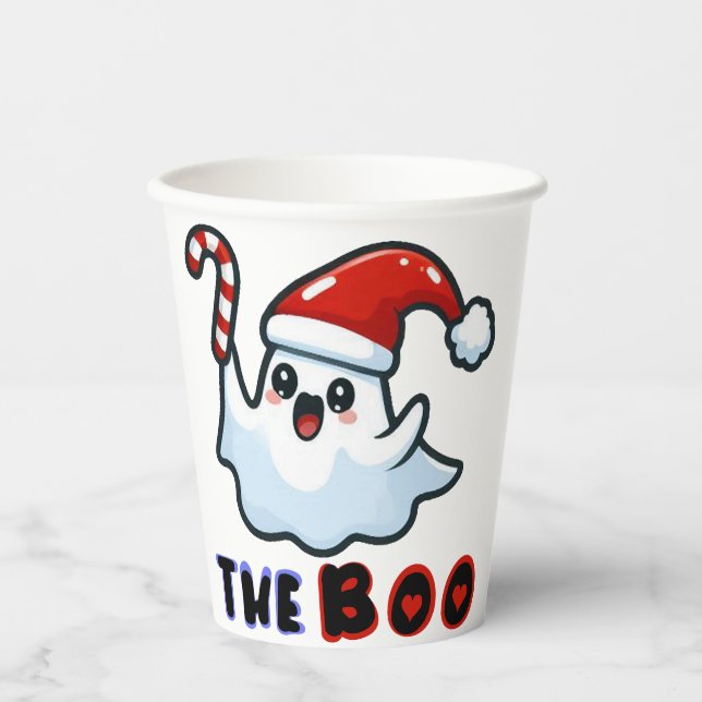 Santa Ghost Paper Cup (Front)