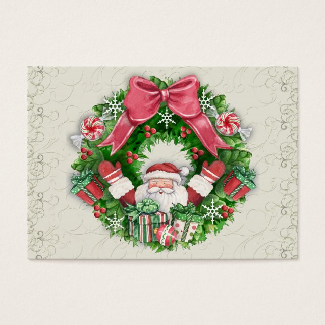 Santa Gift Enclosure Card / Tag (Front)
