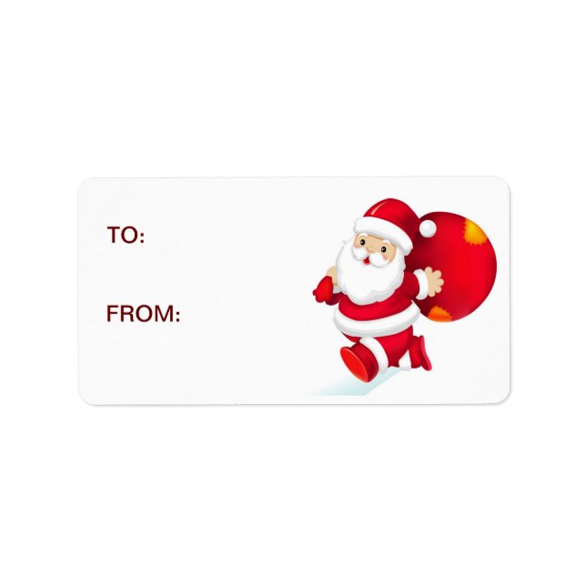 Santa Gift Stickers (Front)