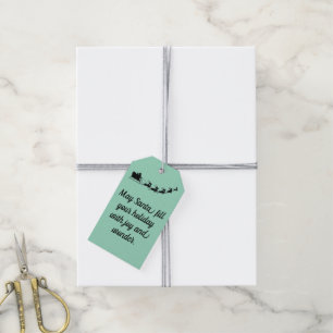 Santa gift tags