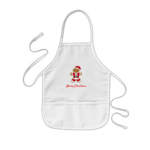 Santa Gingerbread Man   Kid's Apron