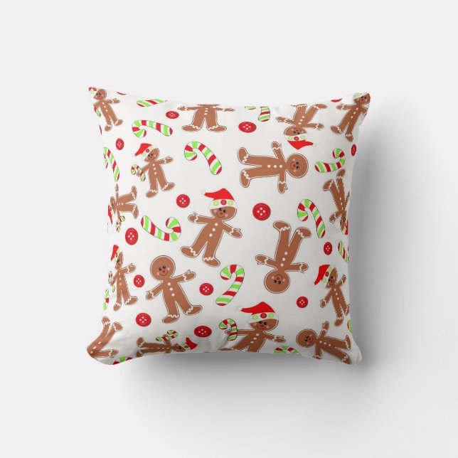 Santa Gingerbread Pillow (Front)