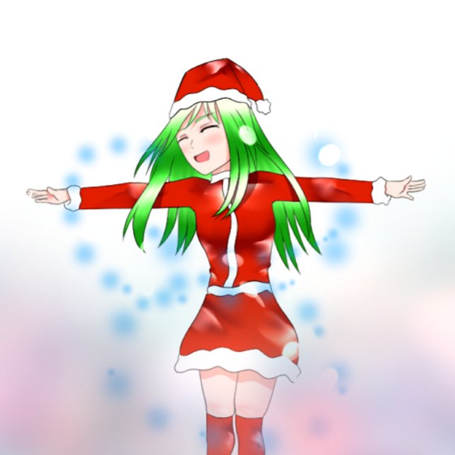 Santa Girl  Card (Creator Uploaded)