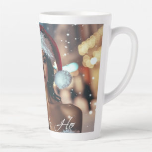 Santa Girl - Ho Ho Ho - Christmas Latte Mug