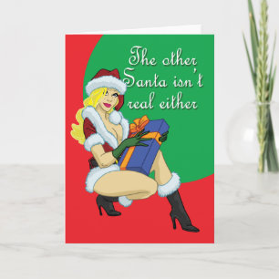 Santa Girl Holiday Card