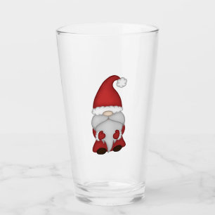 Santa Gnome Beer Glass