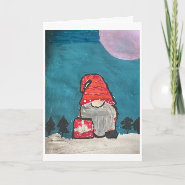 Santa Gnome Card (Front)