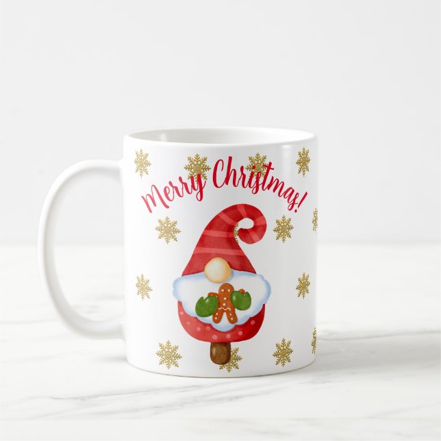 Santa Gnome   Coffee Mug (Left)