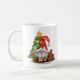 Santa Gnome- Funny Christmas Gnome Design  T-Shirt Coffee Mug